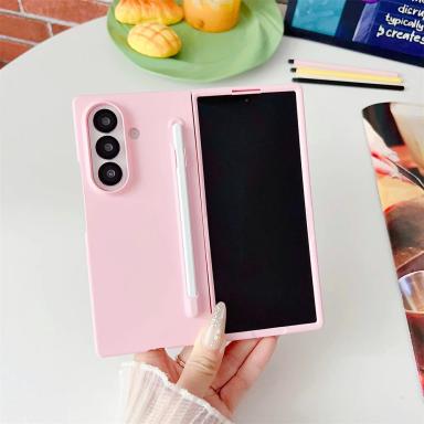 Matte PC Shockproof with Pen Slot with S Pen Phone Case for Samsung Galaxy Z Fold 7 6 5 4 3 Fold7 Z Fold 7 6 Protective Cover