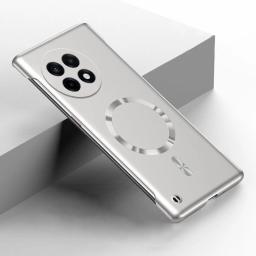 Ultra Thin Metallic Frameless Magnetic Phone Case For agsafe Oneplus 13 13R 13S 12 12R 11 11R 10 10T 10R 9R 9 8T 8 Pro PC Cover