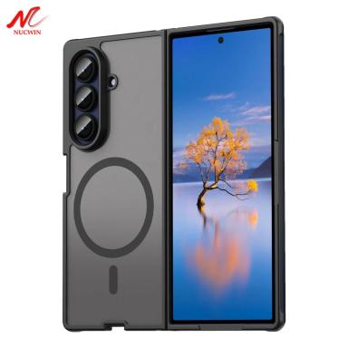 Z Fold7 Cases Luxury Slim Matte Magsafe Case for Samsung Galaxy Z Fold 7 PC TPU Hybrid Armor Magnetic Wireless Charging Cover