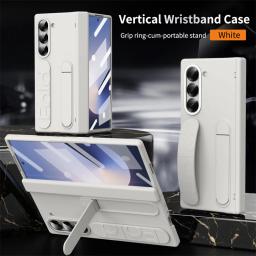 High-end Wristband Stand Case For Samsung Galaxy Z Fold 7 6 5 4 3 Stylus Pen Slot Full-pack Screen Film Integrated Protect Cover