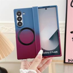 For Samsung Galaxy Z Fold7 Magnetic Flip Phone Cases for Samsung Galaxy Z Fold 6 5 4 3 Fold7 Fold6 Protection Shockproof Cover