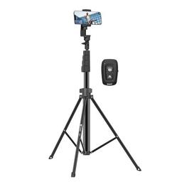 Tygot X-1 67 Inch Aluminium Tripod With Bluetooth Remote, Mobile Holder, Phone Stand For Ring Light, Gopro & Camera, Light Stand For Video Recording, Shooting, Streaming, Reels, Youtube