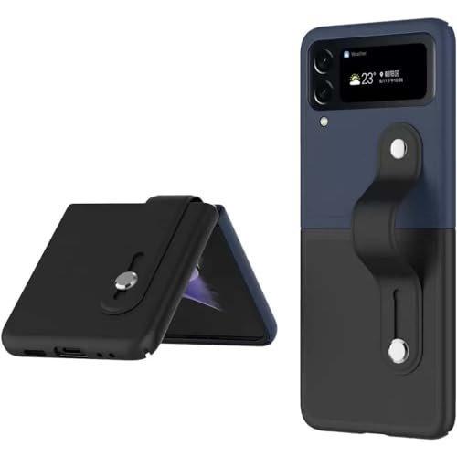 Back Case/Cover For Samsung Galaxy Z Flip 4 / Flip4 5G Ultra-Thin Lightweight Leather Strap Kickstand Case/Cover Shock Proof Stylish