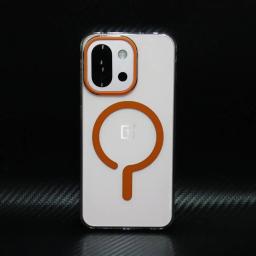 Case For Oneplus 13s 13T 13 13R Luxury Acrylic Transparent Magsafe Back Cover For One Plus 13 Wireless Charging Shockproof Funda