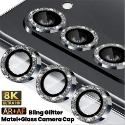 Gitter Diamond Metal Ring Camera Glass Protectors For Samsung Galaxy Z Fold7 5G Lens Cap On Sumsung Fold 7 ZFold7 Case Friendly