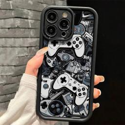 Case For iPhone 17 16 Pro Max Air Cases iPhone 15 Case Game Controller Graphic Case For iPhone 11 12 13 14Pro 7 8 Plus SE2 Cover