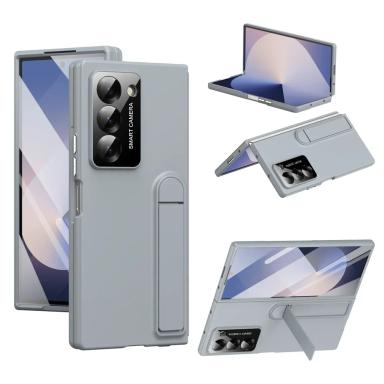 Plastic Hard Shell Bracket Phone Case for Samsung Galaxy Z Fold 7 6 5 4 3 Fold7 Fold6 Fold5 Fold4 Fold3 Stand Protective Cover