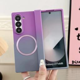 Magnetic Hinge Protection Plastic Phone Case for Samsung Galaxy Z Fold 7 6 5 4 3 Fold6 Fold5 Fold4 Fold3 5G Shockproof Cover