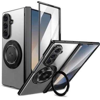 Magsafe Magnetic Phone Case 360°Full Screen Protect Case For Samsung Galaxy Z Fold 7 6 5 4 3 SE W25 Fold7 5G Ring Holder Cover