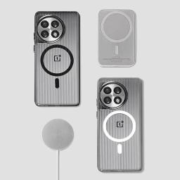 For OnePlus 13T 13R 13 12 Case Fashion Corrugated Transparent Magnetic PC Anti-fall Cover For OnePlus13 T R 12 Funda