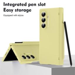 Matte PC Macaron Color Glass Film Case for Samsung Galaxy Z Fold 8 Ultra 7 6 5 4 3 Fold8 5G S Pen Slot Hinge Protection Cover