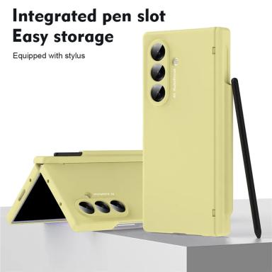 Matte PC Macaron Color Glass Film Case for Samsung Galaxy Z Fold 8 Ultra 7 6 5 4 3 Fold8 5G S Pen Slot Hinge Protection Cover