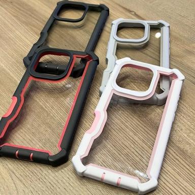 Rugged Shockproof Case for iPhone 17 Air 16 15 14 13 12 11 17 Pro Max Plus Military Grade Transparent Armor PC+TPU 2in1 Cover