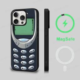 Retro Old Nostalgiar N-Nokia Cellphone Phone Case Magesafe Magnetic Wireless Case For IPhone 16 11 12 13 14 15 Pro Max Plus Mini