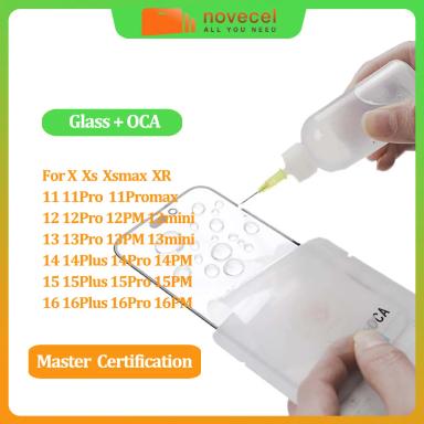 Novecel 5pc 100% OEM Quality LCD Display Touch Panel Glass Replacement with OCA for iPhone 11 12 13 14 15 16 17 pro max 17air