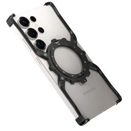 Borderless gear X magnetic stand phone case For Samsung Galaxy S25 Ultra S24 Ultra S23 S22 Ultra Heat dissipation and drop case