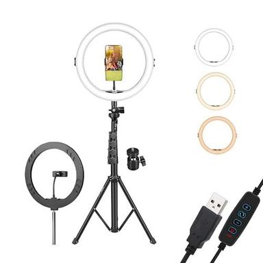 Digitek® 14 Inch Led Ring Light With 5Ft Stand & Smartphone Mount - USB Powered, Color Switch Mode, Brightness Control, Dual Temperature - For Photo & Video Shoots, Makeup, Vlogging!