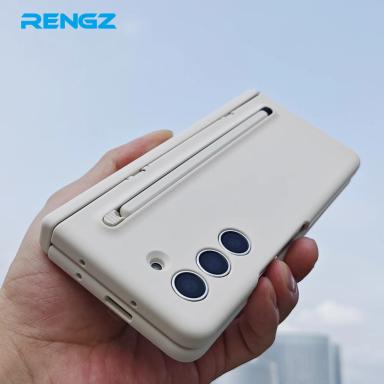 Hard PC Armour Hinge Bracket Fold6 Protection Cover For Samsung Galaxy Z Fold 7 6 5 4 With Pen Holder Slot Screen Protector Case