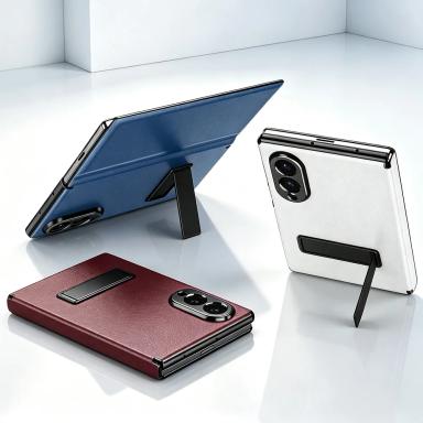 Flip Leather Stand Phone Case For Samsung Z Fold 8 Fold8 Ultra Galaxy Z Fold 7 6 5 4 Magnetic Cover Full Protective Case