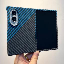 Luxury Carbon Fiber Thin Hard PC Phone Case For Samsung Galaxy ZFold 8 7 6 5 Fold8 Ultra Shockproof Protection Cover For Fold8