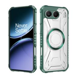 Military Shockproof For Magsafe Magnetic Clear Phone Case For Oneplus 13 13R Nord4 Wireless Charge Anti-slip Hybrid Armor Cover
