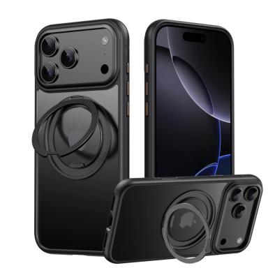 360° Mechanical Torque-Sound Rotating Stand Holder Magnetic Magsafe Phone Case For iPhone 16 15 14 13 17 Pro Max Plus 17Air 16E