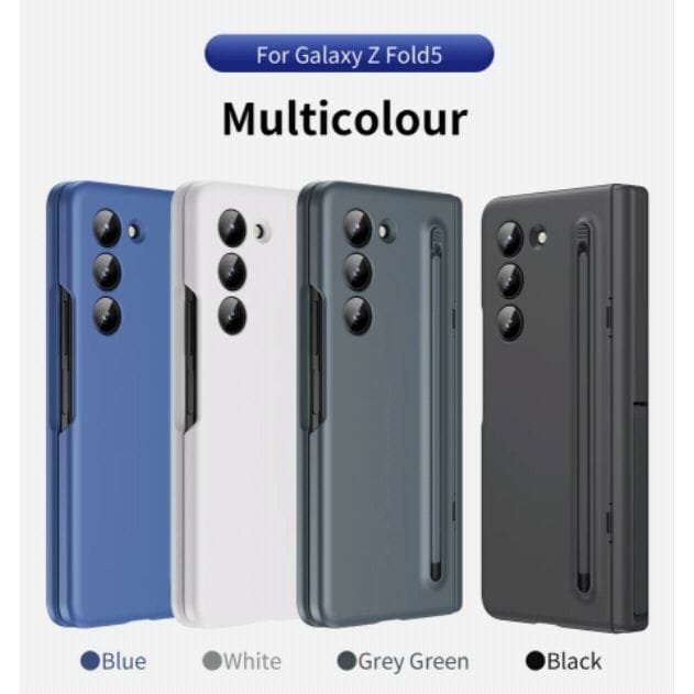 All Rounder Matte Finish Case With S Pen Holder Hinge Protector Screen Protector Cam Protector Kickstand For Galaxy Z Fold3 Fold4 Fold5 Gallery 5