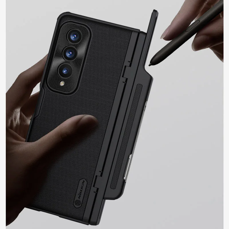 For Samsung Galaxy Z Fold 4 Frosted Shield Bracket Multifunctional Detachable Pen Slot Shockproof Hard Mobile Phone Case Cover 5 For Samsung Galaxy Z Fold 4 Frosted Shield Bracket Multifunctional Detachable Pen Slot Shockproof Hard Mobile Phone Case Cover 5