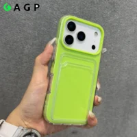 17pro Max Card Photo Insert Slot Wallet Soft Candy Color Phone Case For Iphone 17 16 15 14 13 12 Pro Max 17air Shockproof Cover Featured