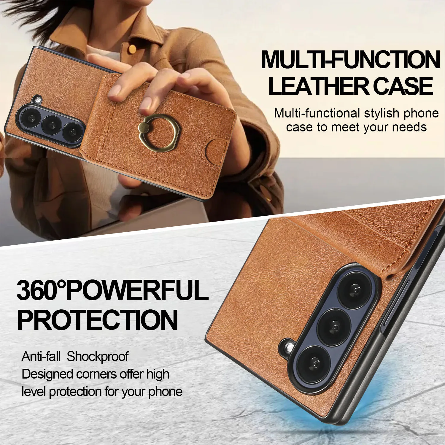 2 In 1 Magnetic Wireless Charging Bracket Cell Phone Case For Samsung Galaxy Z Fold 6 5 4 3 Ring Card Holder Flip Leather Cover Gallery 5 2 In 1 Magnetic Wireless Charging Bracket Cell Phone Case For Samsung Galaxy Z Fold 6 5 4 3 Ring Card Holder Flip Leather Cover Gallery 5