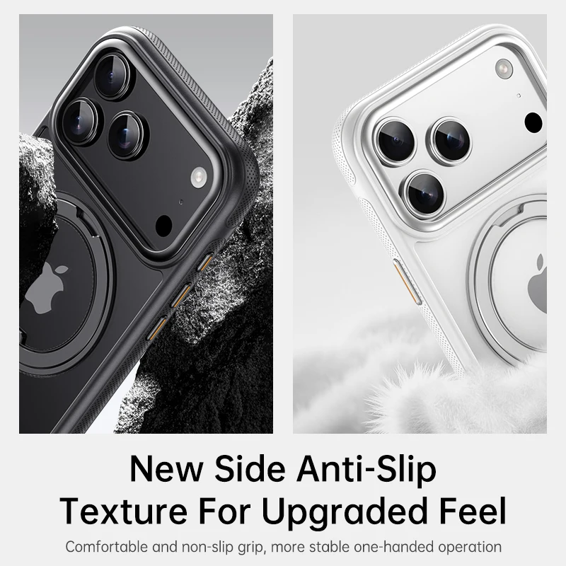 360 Mechanical Torque Sound Rotating Stand Holder Magnetic Magsafe Phone Case For Iphone 16 15 14 13 17 Pro Max Plus 17air 16e Gallery 3 360 Mechanical Torque Sound Rotating Stand Holder Magnetic Magsafe Phone Case For Iphone 16 15 14 13 17 Pro Max Plus 17air 16e Gallery 3