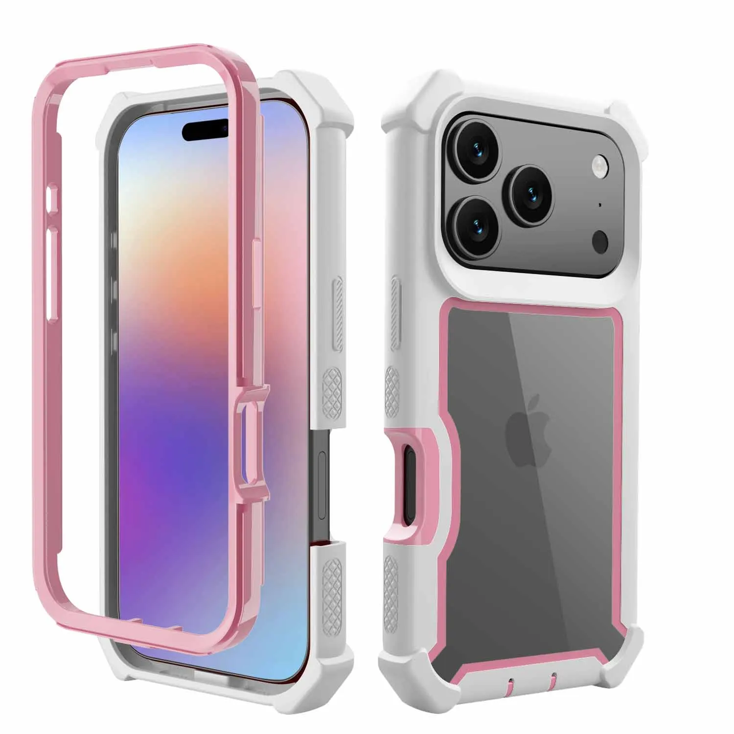 Armor Shockproof Case For Iphone 17 Air 16 E 15 14 Plus 13 12 11 Pro Max Matte Bumper Transparent Acrylic Hard Protective Cover Featured