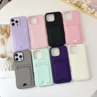 Candy Color Wallet With Card Slot Holder Protective Case For Iphone 17 Air 16e 16 Pro Max 15 14 Plus 13 12 11 Shockproof Cover Featured