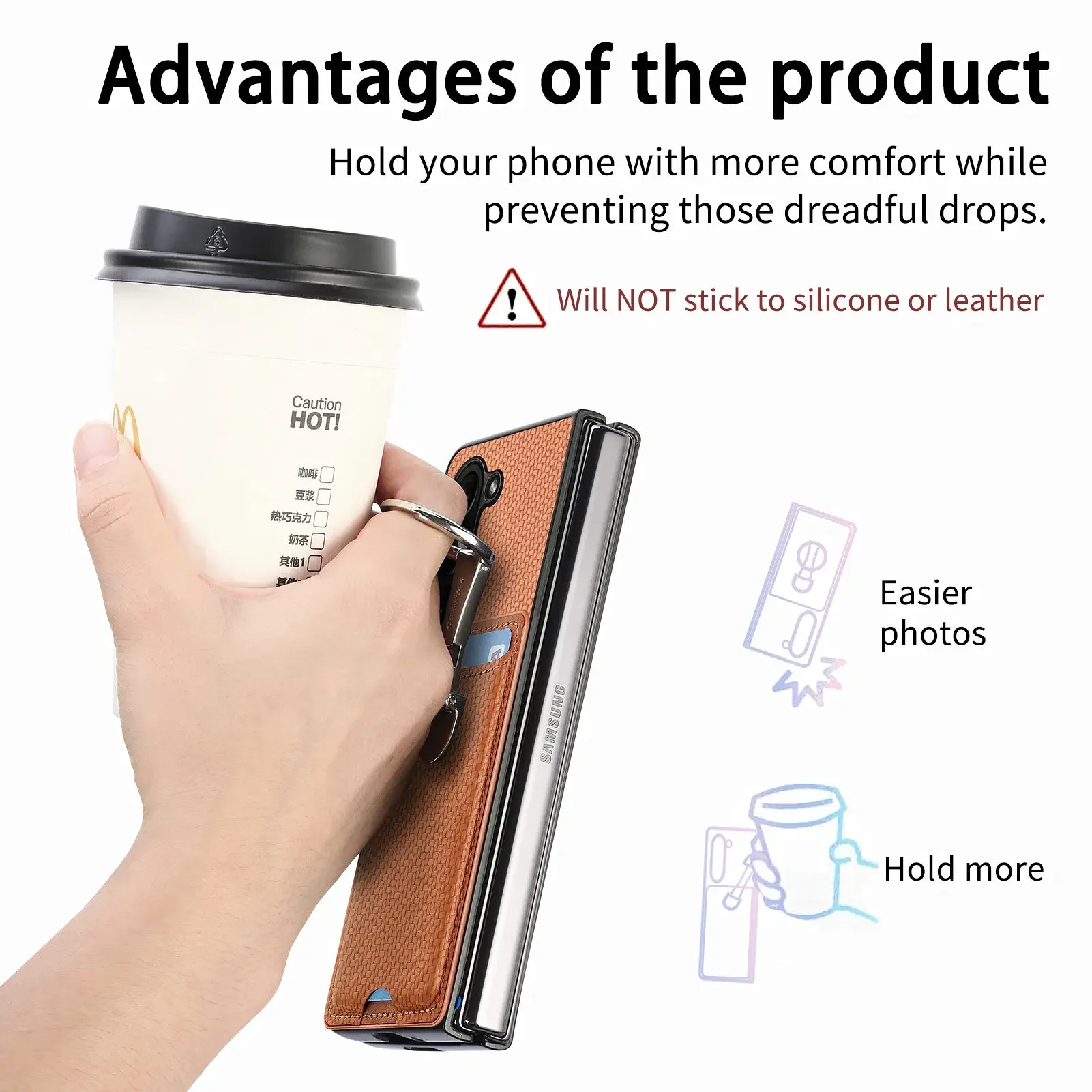 Carbon Fibre Cards Solt Wallet Kickstand Case For Samsung Z Fold 6 5 4 5g Fold5 Finger Ring Holder Bracket Anti Drop Bag Cover Gallery 3 Carbon Fibre Cards Solt Wallet Kickstand Case For Samsung Z Fold 6 5 4 5g Fold5 Finger Ring Holder Bracket Anti Drop Bag Cover Gallery 3