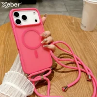 Crossbody Lanyard Strap Matte Magnetic For Magsafe Case For Iphone 17 Pro Max 16 15 14 Plus 13 12 11 Xr Wireless Charging Cover Featured