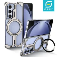 Eary Frameless For Samsung Galaxy Z Fold 6 5 Phone Case With Magsafe Kickstand 360rotatable Bezel Less Ultra For Z Fold 5 Cover Featured