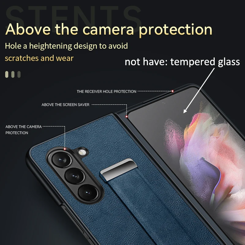 Finger Hand Grip Band Belt Strap Case For Samsung Galaxy Z Fold6 Fold5 Fold4 Fold 6 5 4 Business Pu Leather Protector Shell Gallery 2 Finger Hand Grip Band Belt Strap Case For Samsung Galaxy Z Fold6 Fold5 Fold4 Fold 6 5 4 Business Pu Leather Protector Shell Gallery 2