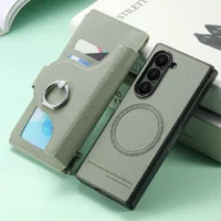 Flip Case For Samsung Galaxy Z Fold 7 5g 2025 2in1 Detachable Zipper Leather Wallet Funda For Galaxy Zfold6 5 4 3 Fold7 Cover Featured