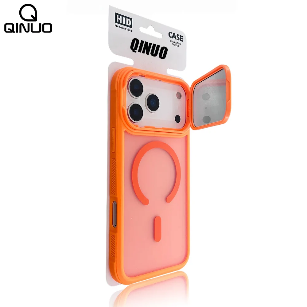 For Magsafe Transparent Lens Holder Case For Iphone 17 Air 16 15 14 13 12 11 Pro Max Plus Magnetic Shockproof Stand Hard Cover Featured