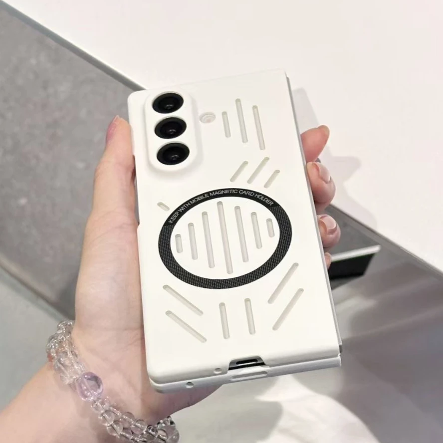 For Magsafe Z Fold7 Case Hollow Heat Dissipation Ultra Thin Case For Samsung Galaxy Z Fold 7 6 5 4 Fold6 Magnetic Hard Pc Cover Gallery 3 For Magsafe Z Fold7 Case Hollow Heat Dissipation Ultra Thin Case For Samsung Galaxy Z Fold 7 6 5 4 Fold6 Magnetic Hard Pc Cover Gallery 3