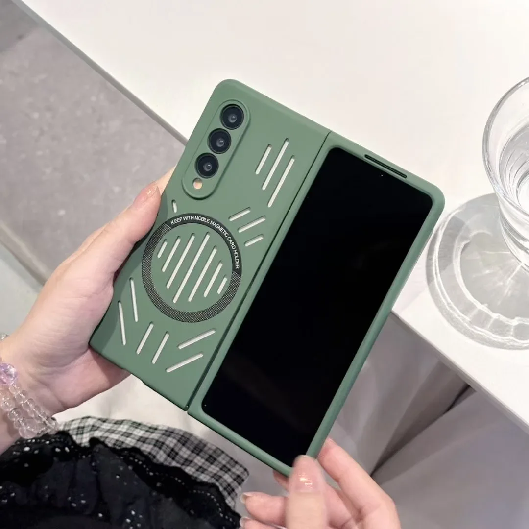 For Magsafe Z Fold7 Case Hollow Heat Dissipation Ultra Thin Case For Samsung Galaxy Z Fold 7 6 5 4 Fold6 Magnetic Hard Pc Cover Gallery 4 For Magsafe Z Fold7 Case Hollow Heat Dissipation Ultra Thin Case For Samsung Galaxy Z Fold 7 6 5 4 Fold6 Magnetic Hard Pc Cover Gallery 4