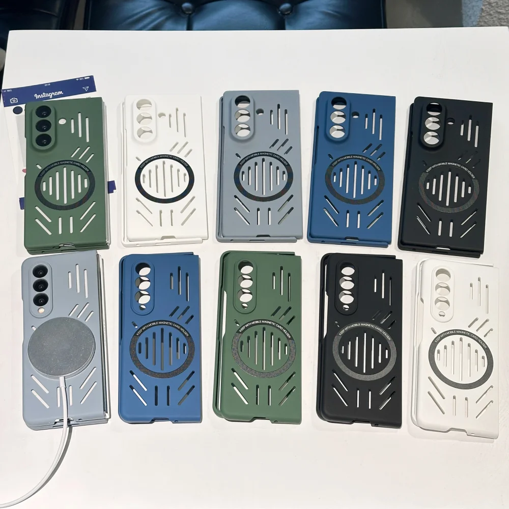 For Magsafe Z Fold7 Case Hollow Heat Dissipation Ultra Thin Case For Samsung Galaxy Z Fold 7 6 5 4 Fold6 Magnetic Hard Pc Cover Gallery 5 For Magsafe Z Fold7 Case Hollow Heat Dissipation Ultra Thin Case For Samsung Galaxy Z Fold 7 6 5 4 Fold6 Magnetic Hard Pc Cover Gallery 5