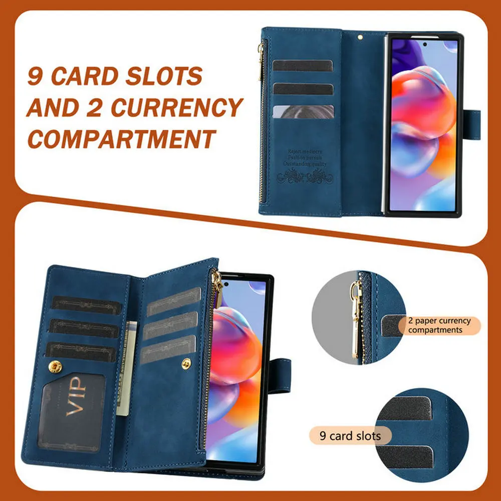 For Samsung Galaxy Z Fold 7 5g 2025 9 Card Zipper Wallet Leather Case For Galaxy Z Fold 6 5 4 3 Case Z Fold7 Luxury Cover Gallery 3 For Samsung Galaxy Z Fold 7 5g 2025 9 Card Zipper Wallet Leather Case For Galaxy Z Fold 6 5 4 3 Case Z Fold7 Luxury Cover Gallery 3