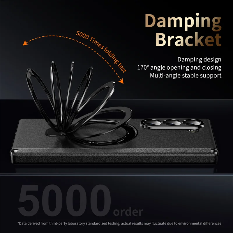 For Samsung Galaxy Z Fold 7 6 5 4 3 Case Leather Magsafe Hinge Bracket Full Screen Glass Protective Magnetic Cover For Z Fold6 7 Gallery 3 For Samsung Galaxy Z Fold 7 6 5 4 3 Case Leather Magsafe Hinge Bracket Full Screen Glass Protective Magnetic Cover For Z Fold6 7 Gallery 3