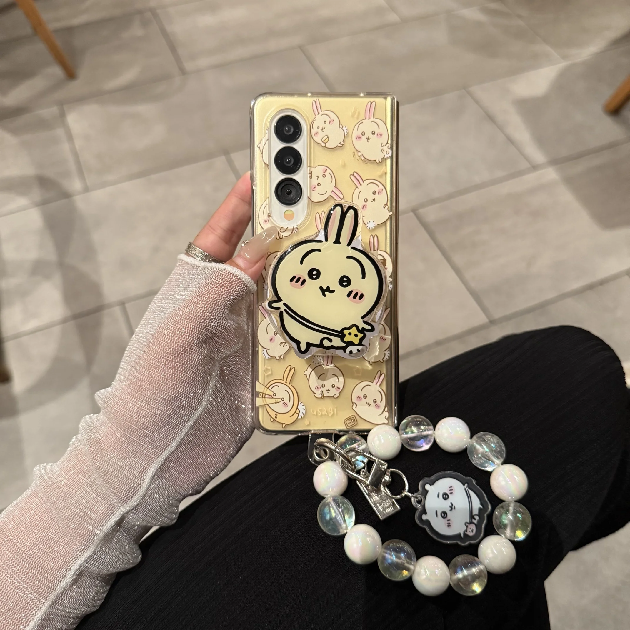 For Samsung Galaxy Z Fold 7 6 5 4 3 Fold7 Strap Pendant Fold Phone Case Chiikawa Usagi Hachiware Cartoon Magnetic Cover Gallery 2 For Samsung Galaxy Z Fold 7 6 5 4 3 Fold7 Strap Pendant Fold Phone Case Chiikawa Usagi Hachiware Cartoon Magnetic Cover Gallery 2