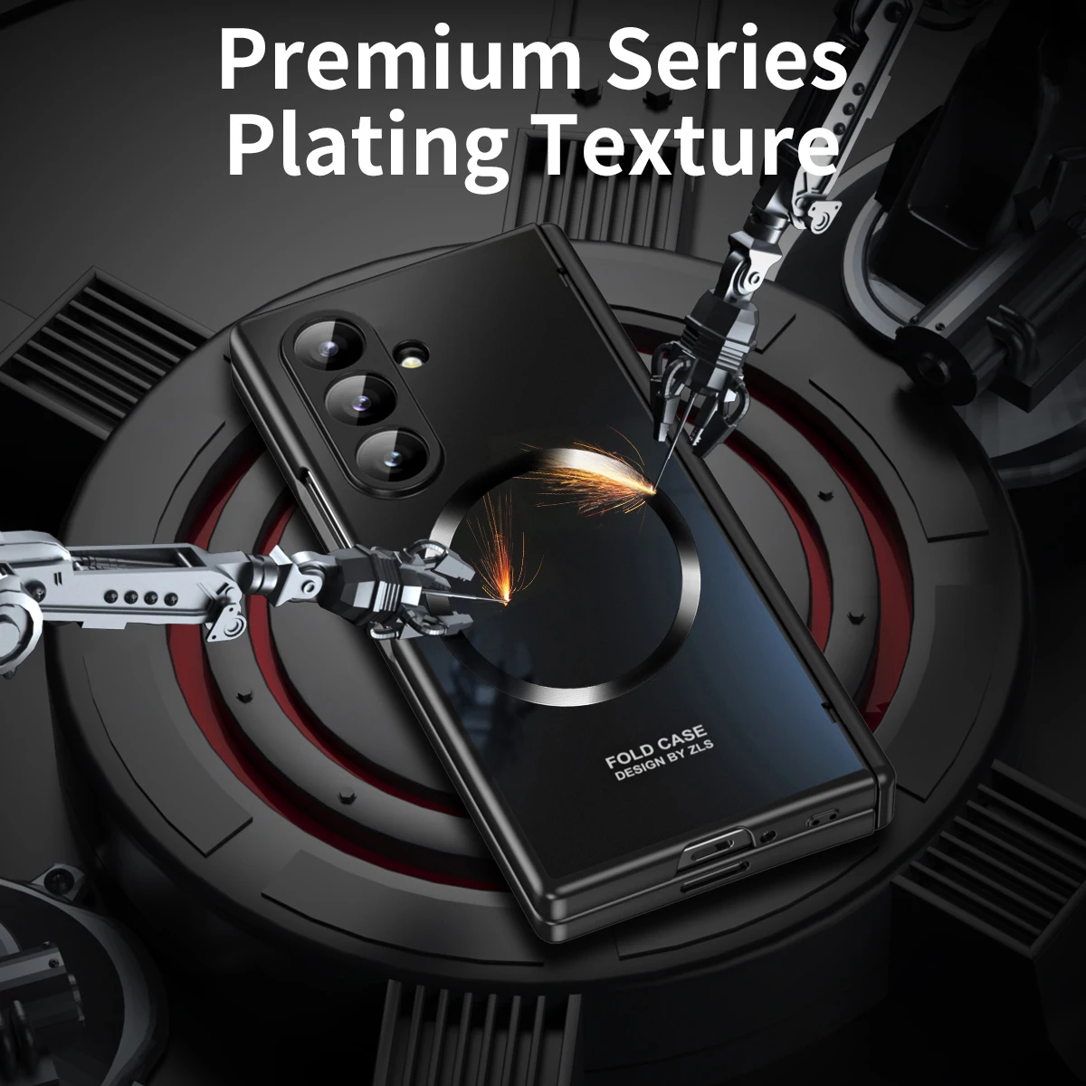 For Samsung Galaxy Z Fold 7 Case Hard Plating Magnetic Wireless Charging Protective Back Cover Case For Z Fold7 6 5 Phone Shell Gallery 2 For Samsung Galaxy Z Fold 7 Case Hard Plating Magnetic Wireless Charging Protective Back Cover Case For Z Fold7 6 5 Phone Shell Gallery 2