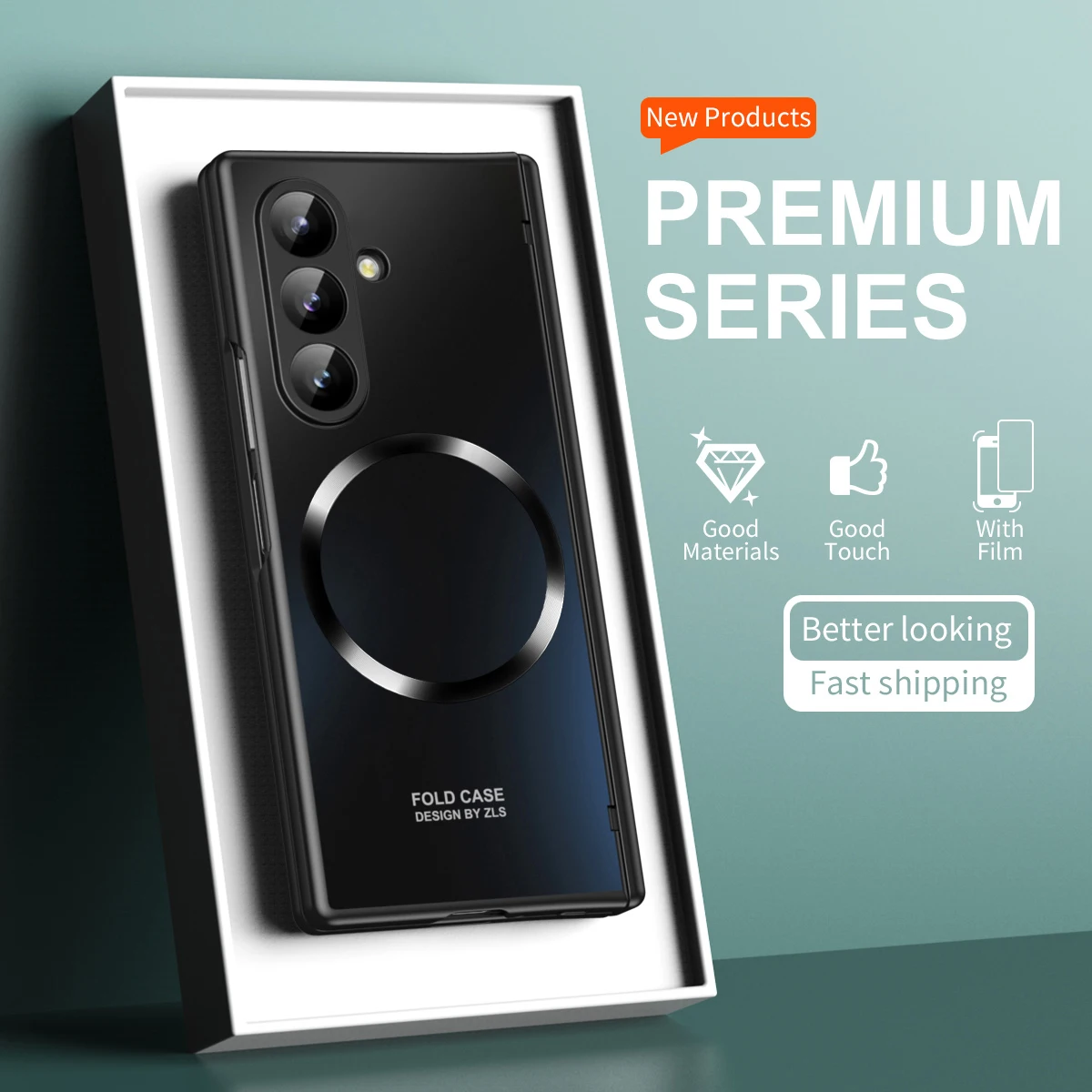 For Samsung Galaxy Z Fold 7 Case Hard Plating Magnetic Wireless Charging Protective Back Cover Case For Z Fold7 6 5 Phone Shell Gallery 3 For Samsung Galaxy Z Fold 7 Case Hard Plating Magnetic Wireless Charging Protective Back Cover Case For Z Fold7 6 5 Phone Shell Gallery 3