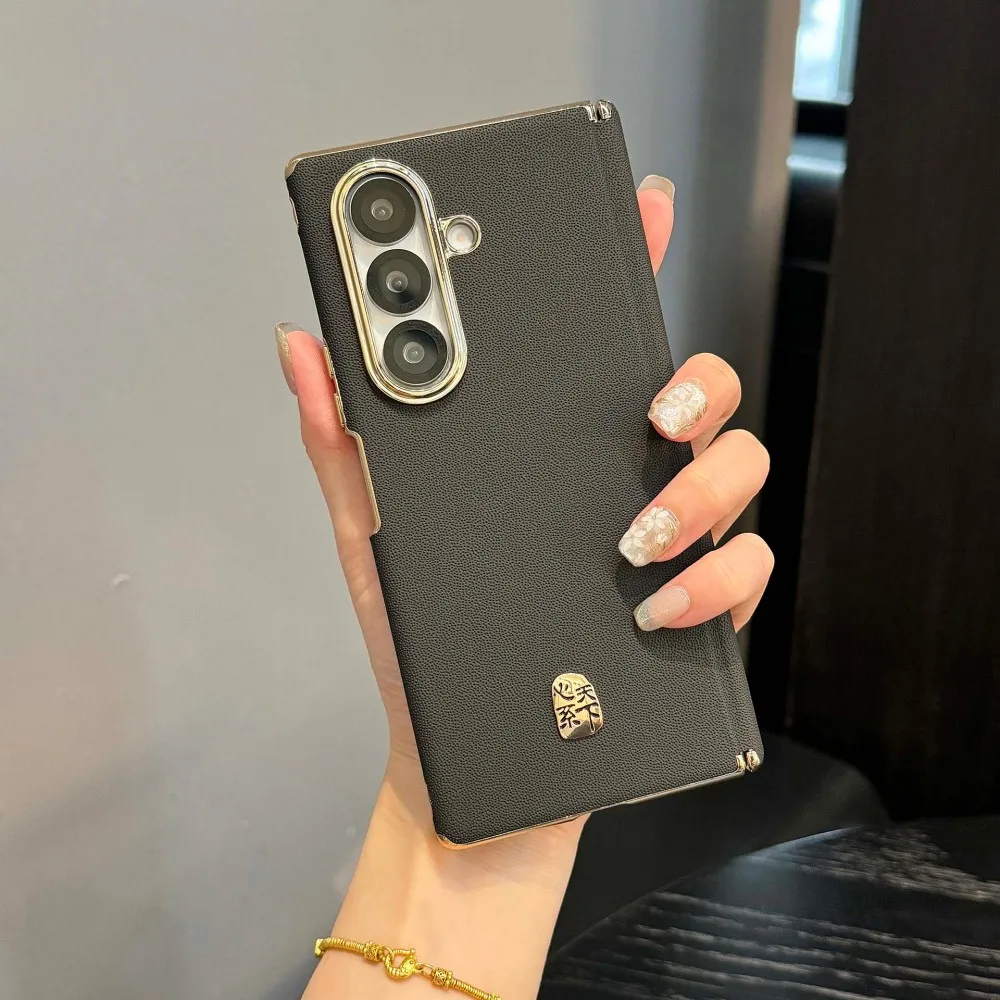 For Samsung Galaxy Z Fold 7 Case Luxury Pu Leather Skin Comfortable Plating Protective Back Cover Case For Samsung Z Fold7 Shell Gallery 1 For Samsung Galaxy Z Fold 7 Case Luxury Pu Leather Skin Comfortable Plating Protective Back Cover Case For Samsung Z Fold7 Shell Gallery 1