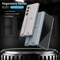 For Samsung Galaxy Z Fold 7 Case Pc Wristband Wrist Strap Kickstand Anti Fingerprint Cover With Tempered Glass For Z Fold7 Featured For Samsung Galaxy Z Fold 7 Case Pc Wristband Wrist Strap Kickstand Anti Fingerprint Cover With Tempered Glass For Z Fold7 Featured