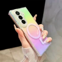 For Samsung Z Flip Fold 7 6 For Magsafe Colorful Phone Case For Galaxy Zflip Zfold 5 4 3 5g Gradient Clear Acrylic Back Cover Featured For Samsung Z Flip Fold 7 6 For Magsafe Colorful Phone Case For Galaxy Zflip Zfold 5 4 3 5g Gradient Clear Acrylic Back Cover Featured